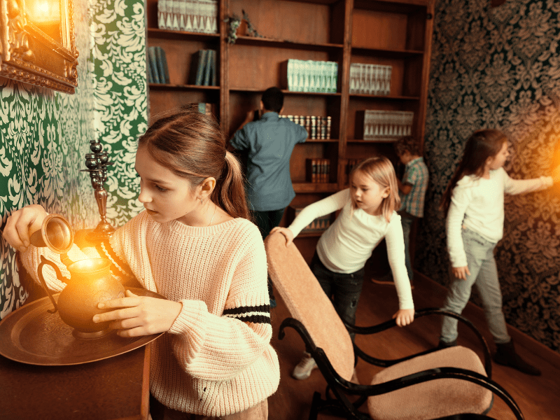 Youth Group In An Escape Room